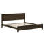 Lit plateforme moderne en bois massif avec tête de lit, lattes de bois robustes, aucun sommier requis, assemblage facile, espresso-114764017-114764016