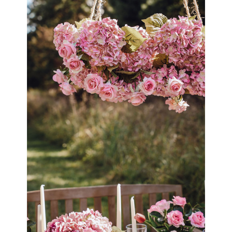 Virelia RealTouch Garden Chandelier, Pink