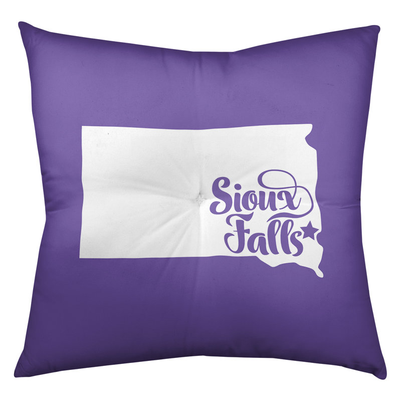 Coussin de sol touffeté nevada, Sioux Falls, 26 po x 26 po, Mauve
