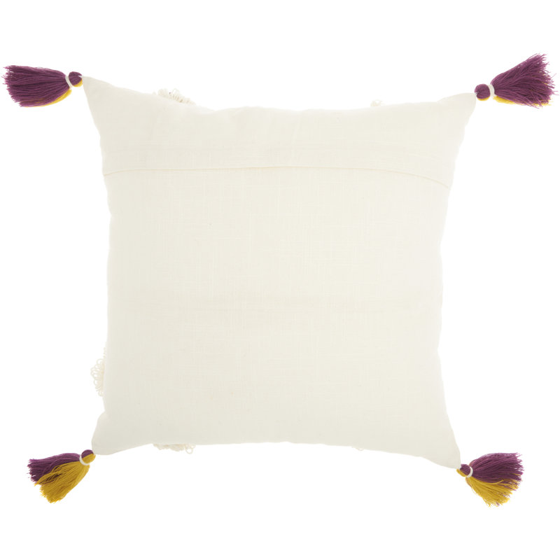 Tassels Cotton Throw Pillow