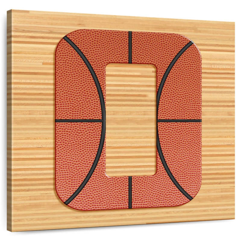 Tergel Basketball O Alphabet, H 24 po x l 24 po