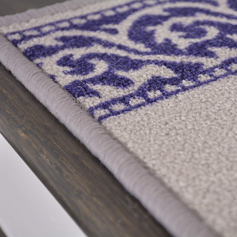 Tapis d'escalier antidérapants lavables à la machine, taille 8,5 po x 26 po, Ensemble de 2
