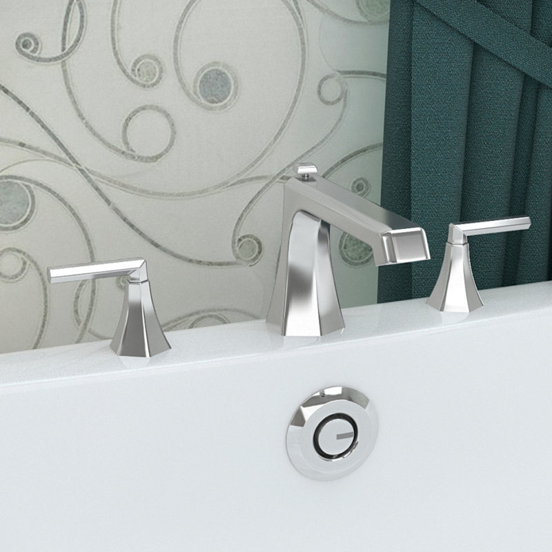 2 Handle Deck Roman Tub Faucet with Diverter