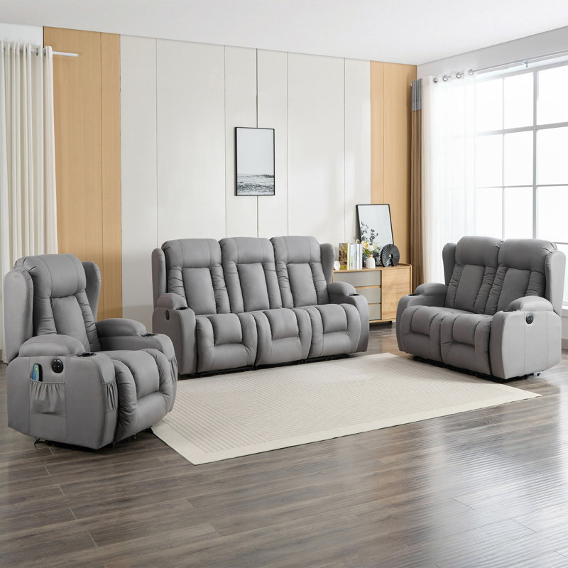 Andreaz Living Room Set, Power - Push Button