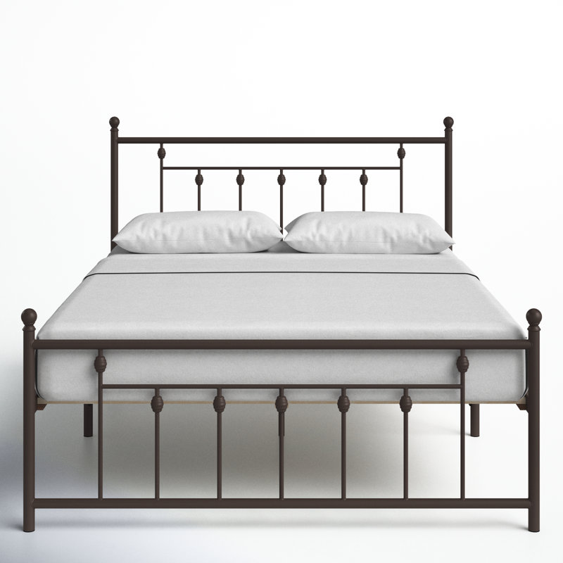 Alderson Metal Open-Frame Bed, Queen, Copper Brown