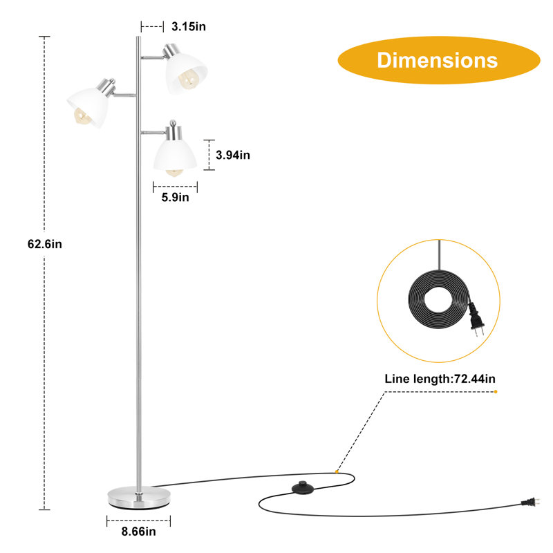 62.6'' Tree Floor Lamp
