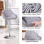 Swivel Upholstered Velvet Adjustable Height Bar Stool-122279880