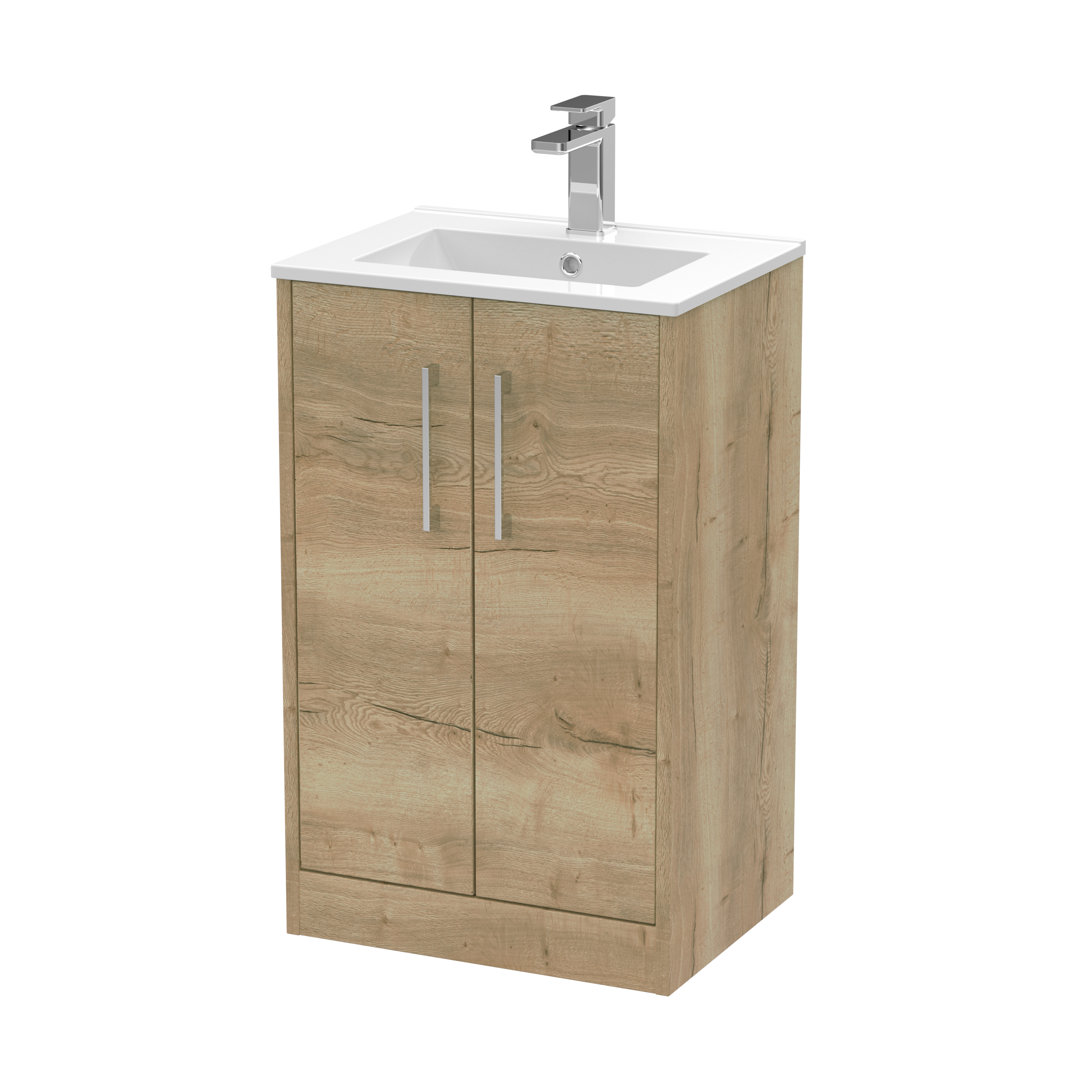 Juno 500mm Free-standing Standard Single Vanity Unit