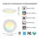 12 in. 90 CRI 5 CCT Selectable LED Disc Light and Dimmable Integrated LED Flush Mount Ceiling Light