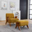 Upholstered Armchair with Footstool-945252927