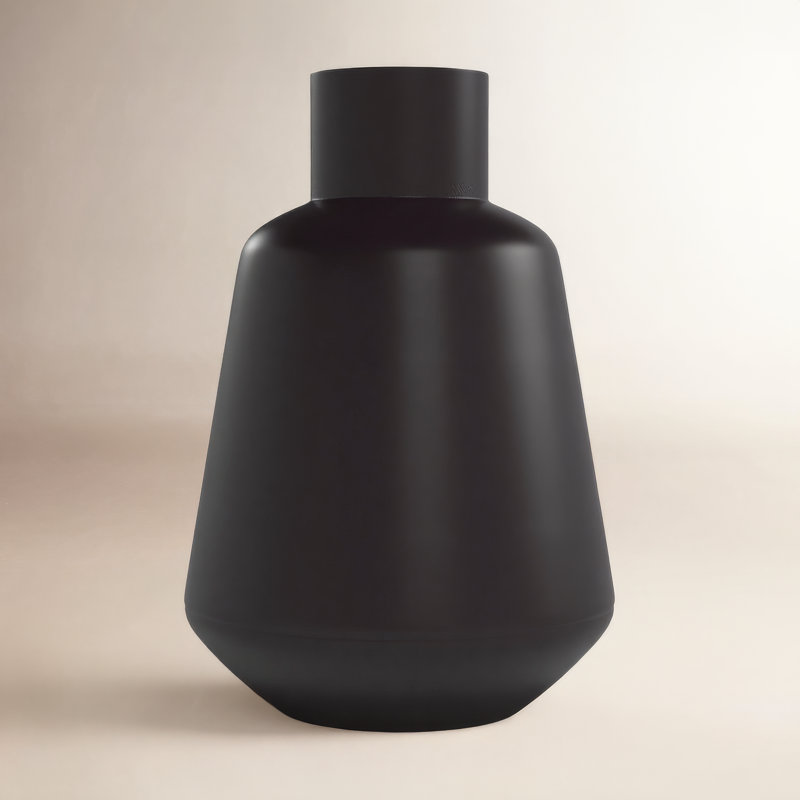 Vase en verre Arduina, Noir