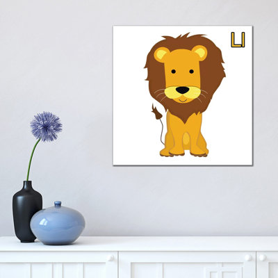 L Is For Lion by 5by5collective - Wrapped Canvas Gallery-Wrapped Canvas Giclée
