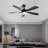 52 Inch Modern Ceiling Fan With 3 Color Dimmable Led Light 5 Abs Blades Remote Control Reversible Dc Motor-722444142-722444136