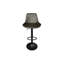 Swivel Upholstered Adjustable Height Counter Stool with Metal Frame-88208222