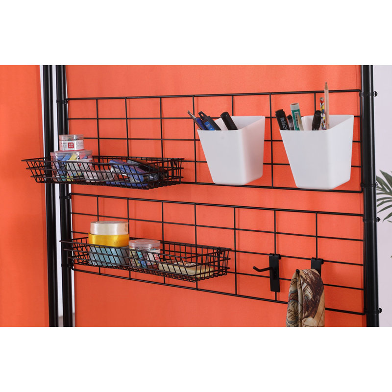 Paravent Akenside, Orange, 71" H x 74.25" W x 12" D