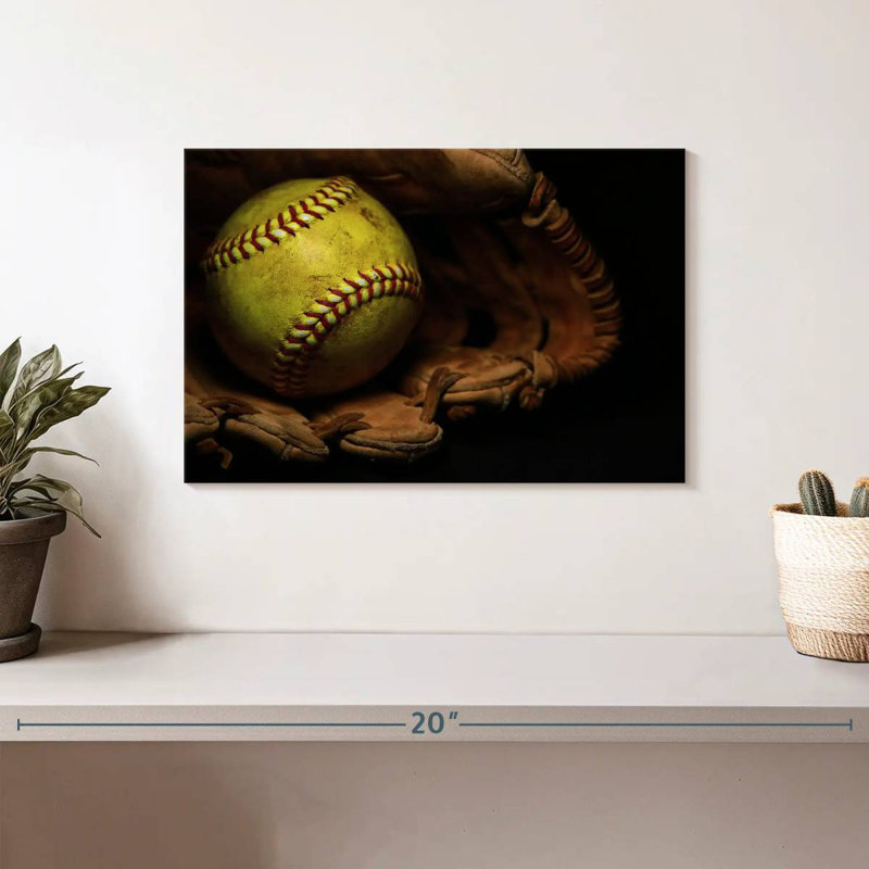 Sireci Softball And Glove, 8" H x 12" W
