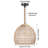 Raiford 1 - Light Natural Shaded Pendant-647287056