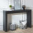 Modern Console Table with Ribbed Desig