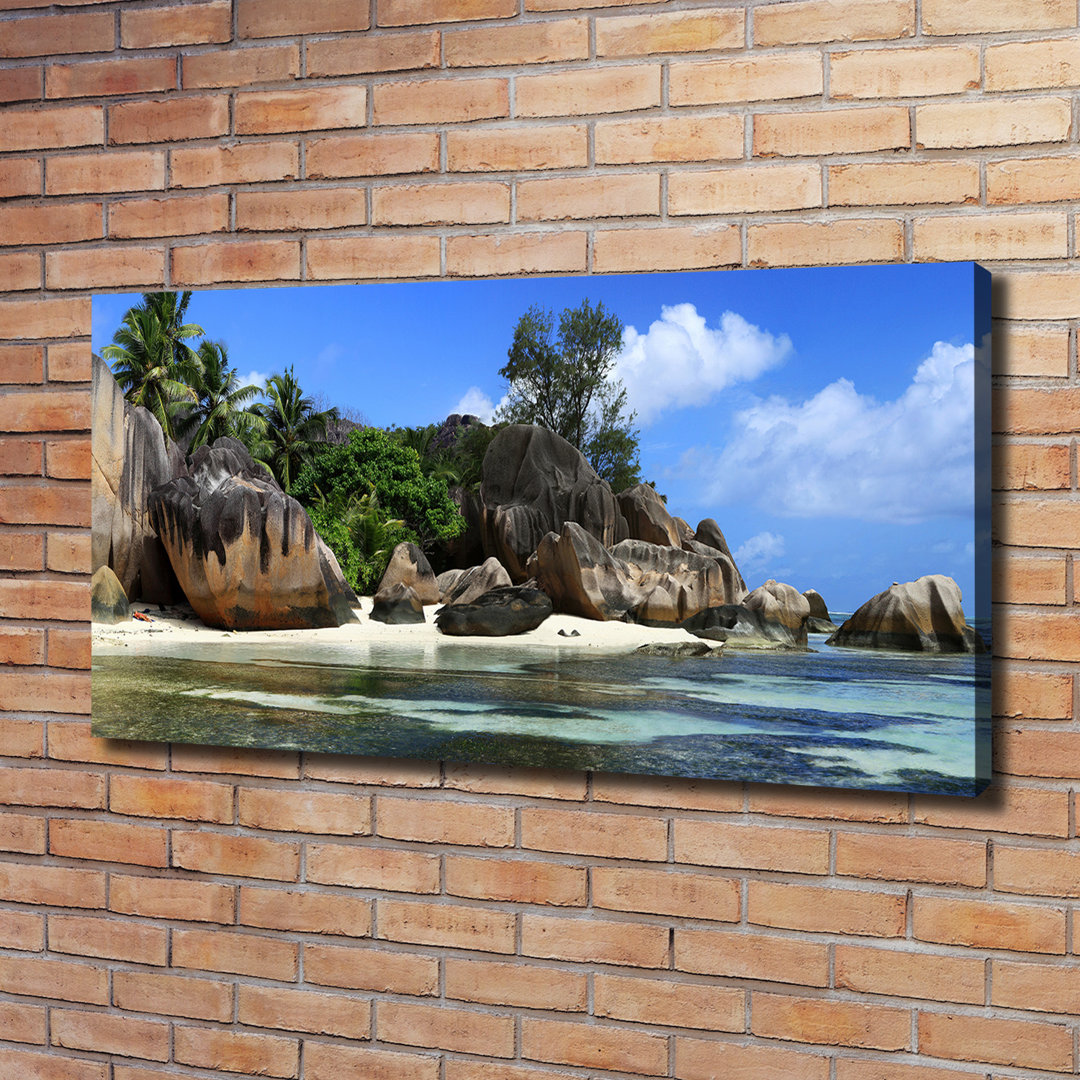 Seychellen Panorama - Kunstdrucke auf Leinwand