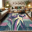 Machine Printed 114cm X 69cm Area Rug