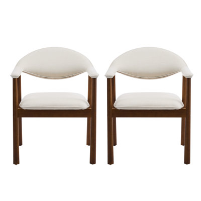 Fauteuils de salle à manger rembourrés Auberkonos