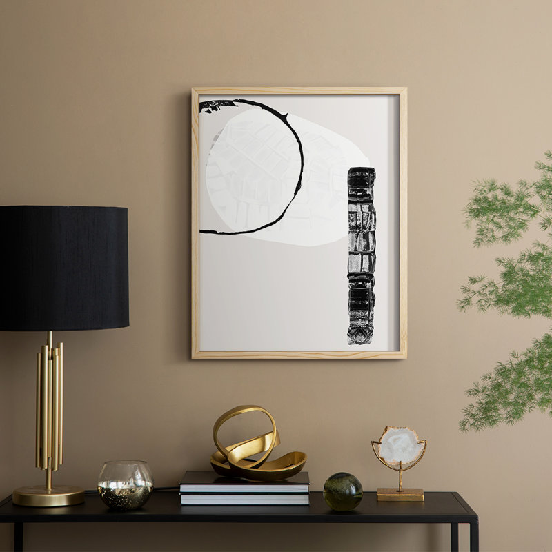 Zen Shapes II Framed Print - Solid Wood