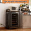 Mini-réfrigérateur à 4 niveaux avec rangement Vintage, mini-armoire de rangement avec rangement, support pour micro-ondes, support pour four à micro-ondes avec rangement, mini-tablette de réfrigérateur pour bureau à domicile