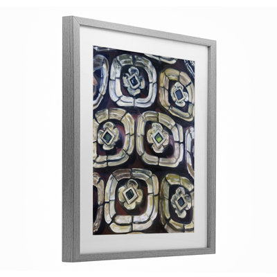 Thailand Memories Pattern Framed Print Under Glass, design by Lori Arbel