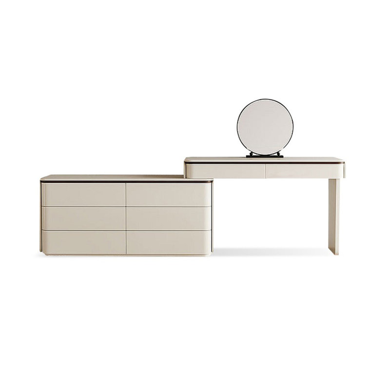 Makeup Vanity with Light mirror,8 drawers