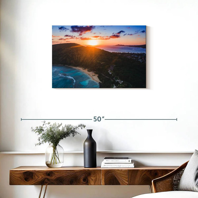 Coucher de soleil Gillard Hanauma Bay, H 20 po x l 30 po