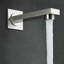 Robinet de douche thermostatique en nickel brossé 16 po x 32 po