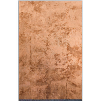Tapis orange rouille brillant contemporain Rapture