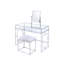 Ensemble coiffeuse Villa