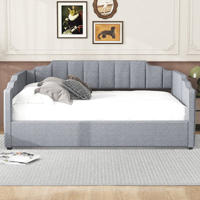 Upholstered Daybed With Underneath Storage,Full Size