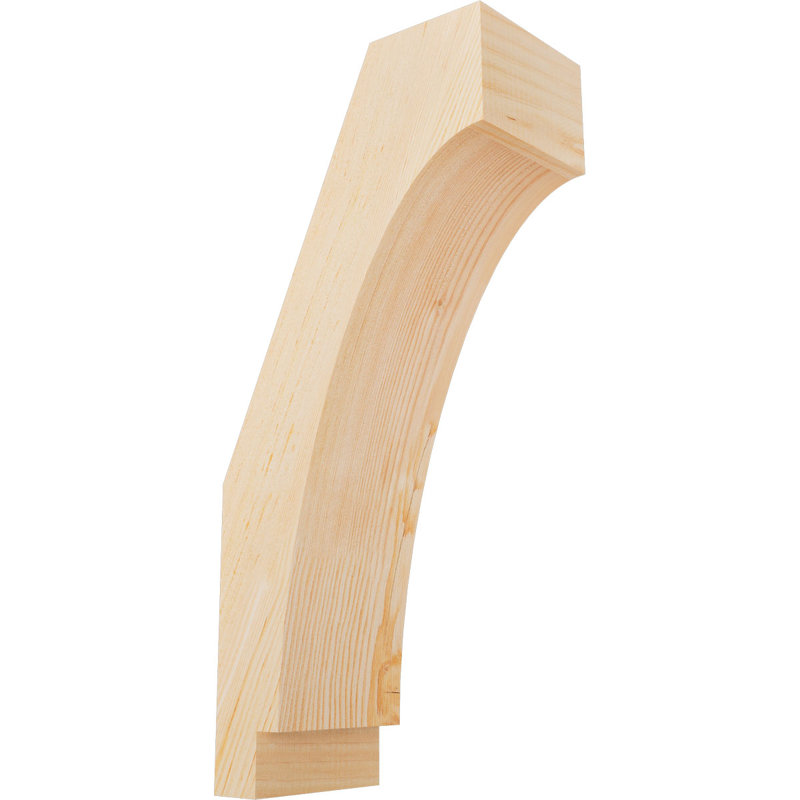 Attelle impériale du genou, Sapin de Douglas, Lisse, H 22 po x l 5,5 po x P 10 po