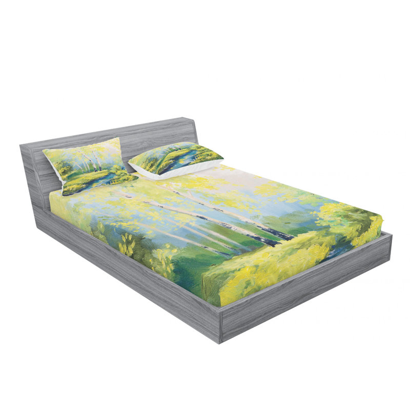 Microfiber Sheet Set, Queen Sheet Set with Fitted Sheet