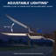 Lumière de boîte à chaussures DEL Luxrite réglable, inclinaison 0-35º, 3CCT, photocellule Dusk to Dawn, 200/240 / 300W, jusqu'à 45900LM, IP65, à intensité variable, homologué UL et DLC