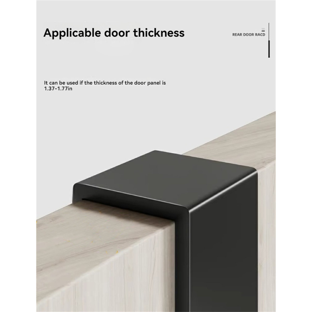 Aluminum Alloy Over-The-Door Hook Rack