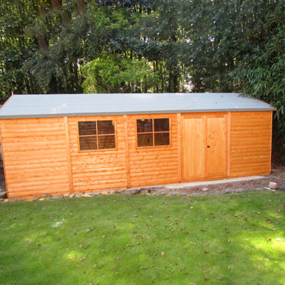 Mammoth 30 Ft. W x 12 Ft. D Tongue and Groove Apex Wooden Garden Shed