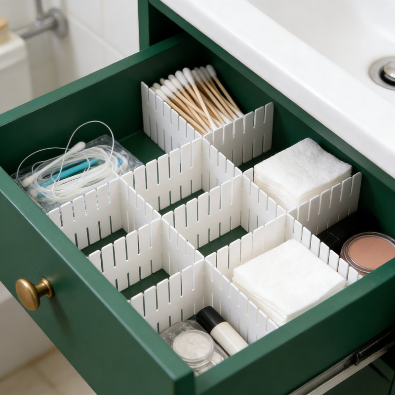 16-Piece Drawer Dividers 14.6"×2.8"×0.1" | Multi-Scene Storage Divider Plates