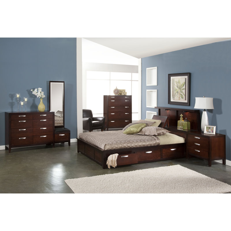 Ensemble de chambre à coucher avec rangement 2 pièces Westmanland, Grand