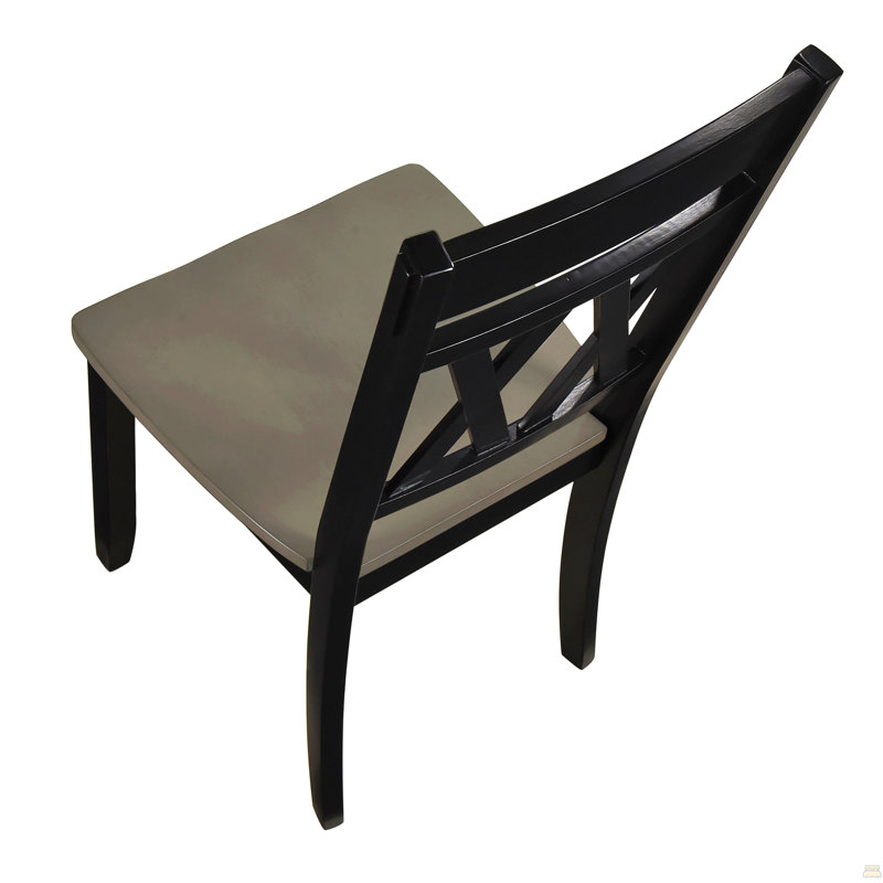 Ensemble de chaises d'appoint 2 pièces, Noir antique