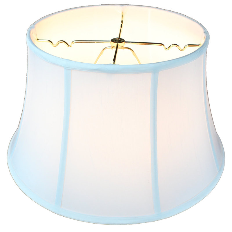 10'' H x 17'' W Silk Bell Lamp Shade, White