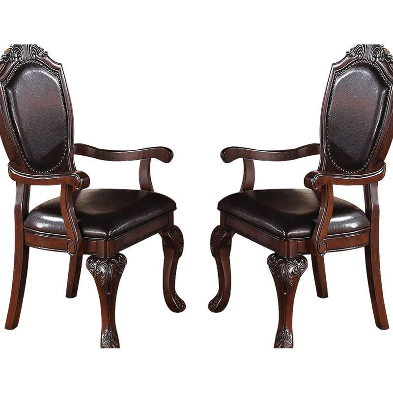 Chaise avec accoudoirs à dossier rembourré Andolin