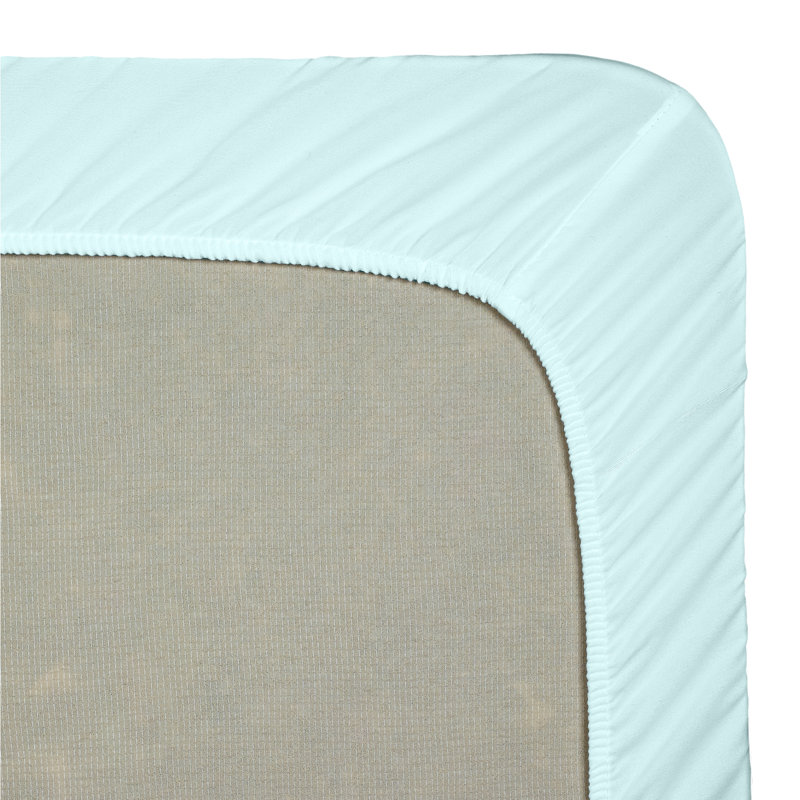  Drap-housse à densité du tissage de 1800 fils, Aigue-marine, Drap-housse de taille très grand