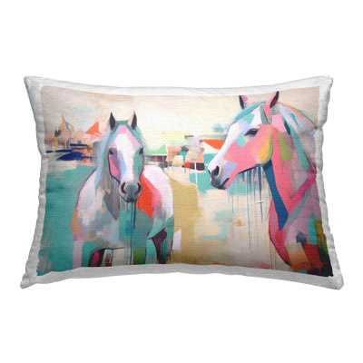 Abstract Outdoor Throw Pillow