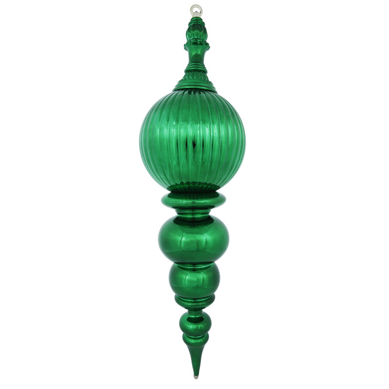 Ornement en forme de fleuron 28 "brillant, Vert