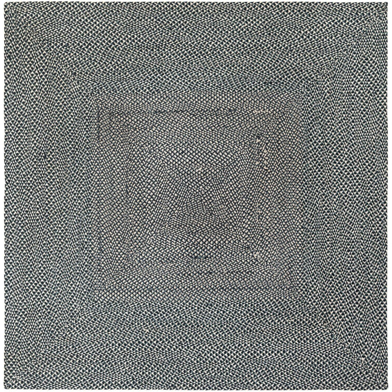 Tapis contemporain bleu Aideen, Carré 7 pi 10 po