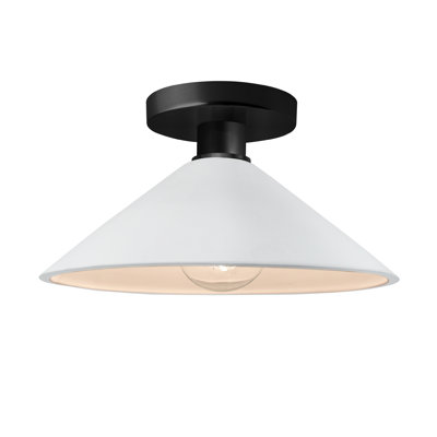 Single Light Ceramic Semi Flush Mount