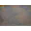 Tapis bleu / gris en laine noué à la main de conception unique 9 pi x 12 pi